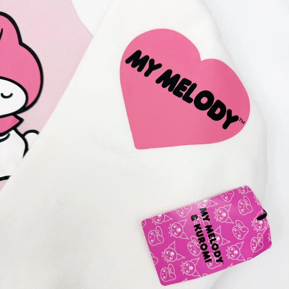 Hello Kitty Sanrio X Hot Topic My Melody & Kuromi Split Varsity Jacket Plus Size